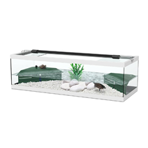 Aquatlantis akvaterarij Tortum za vodne želve, bel - 125 L / 104 x 40 x 30 cm