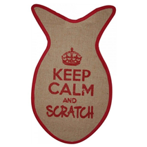Praskalnik preproga Keep Calm riba, rdeča - 55 x 31 cm