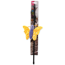 Magic Cat pliš metulj na palici z mačjo meto, mix - 41 cm