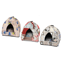 Leopet iglu Cleo, mix barve - 40 x 40 cm