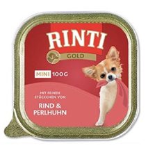 Rinti Gold Mini alutray - govedina in pegatka - 100 g