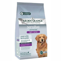 Arden Grange Adult Light/Senior Sensitive - sveža riba - 12 kg