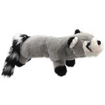 Dog Fantasy igrača pliš rakun s črnimi tačkami - 45 cm