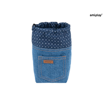 Amiplay torbica za posladke Denim, modra - 10 x 7 x 14 cm