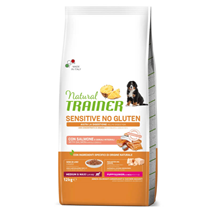 Natural Trainer Sensitive No Gluten Puppy & Junior Medium/Maxi - losos