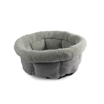 All For Paws Cuddle Lamb okroglo ležišče, siva - 53 x 53 x 24 cm