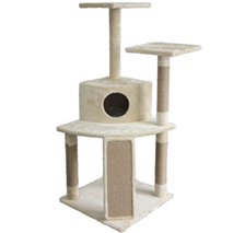 Pawise praskalnik Cat Tree, bež - 77 x 66 x 130 cm