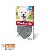 Advantix ampule za pse, do 10 kg - 1 ml - 4 ampule