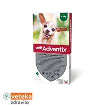 Advantix za pse do 4kg - 4 x ampula/0.4 ml