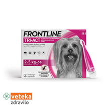 Frontline Tri-Act za pse 2-5kg - 3 x ampula