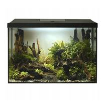 Aquael LED akvarijski set Leddy XL 40 Day&Night, črn - 36 l / 41 x 25 x 35 cm