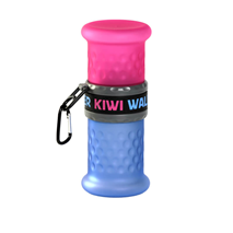 Kiwi Walker potovalna plastenka 2 v 1, roza in modra - 500 ml in 750 ml