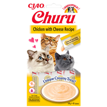 Inaba Cat Churu Purée, piščanec in sir - 4 x 14 g