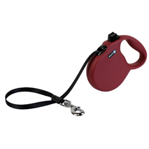 Alcott avtomatski povodec Wanderer M, rdeč trak - 5 m