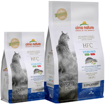 Almo Nature Cat Longevity Sterilised, adult in senior - brancin in orada