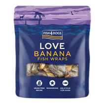 Fish4Dogs Love ribji zvitki z banano - 100 g