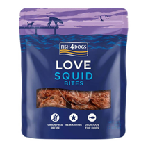 Fish4Dogs Love čips iz lignjevega mesa - 80 g