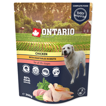 Ontario Dog - piščanec in zelenjava v juhi, 300g