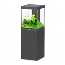 Aquatlantis akvarij z omarico AquaTower 163 LED 2.0, antracit - 164 L / 49,9 x 50,1 x 65,4 cm