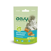 Oasy Adult Sterilized polnjene blazinice s piščancem, posladki - 60 g