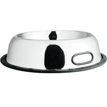 Kumar kovinska posoda Belly, gumiran rob s tačkami in kostmi - 20 cm / 0,47 l