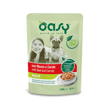 Oasy Strips in Gravy Adult koščki v omaki - govedina in korenje - 100 g