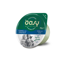 Oasy More Love Adult tuna in morski list v naravni omaki, lonček - 70 g