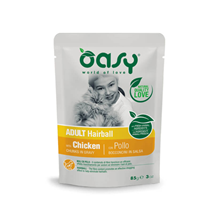 Oasy Chunks in Gravy Hairball Adult piščanec v omaki, vrečka - 85 g