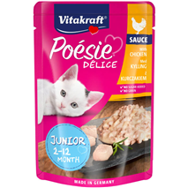 Vitakraft Poésie Délice Junior piščanec v omaki, vrečka - 85 g