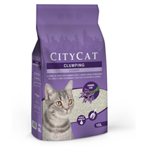 City Cat posip Clumping Lavender, sivka- 10 l