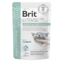 Brit GGF vet dieta za mačke Urinary&Stress Relief, vrečka - puran - 85 g