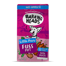 Barking Heads Little Paws Fuss Pot za male pasme - raca - 1,5 kg