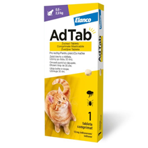 AdTab tableta proti zajedalcem za mačke, 0.5-2kg/12mg