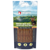 Ontario Dog Protein posladek palčke Twisted 10/1 - piščanec, 12,7 cm