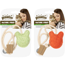 Pawise Nature First igrača za mačke miška, različne barve - 6 cm
