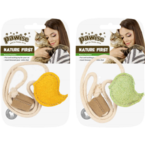 Pawise Nature First igrača za mačke ptiček, različne barve - 5,5 cm