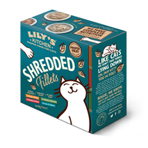Lily's Kitchen Shredded Fillets Multipack - koščki mesa, 4 okusi - 8 x 70 g
