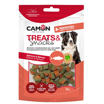 Camon Treats&Snacks posladek majhni srčki, losos in špinača - 80 g