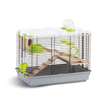 MPS kletka za hrčke Pino Natura, opremljena, siva - 45 x 27 x 34 cm