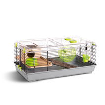 MPS kletka za hrčke Trudy Natura, opremljena, siva - 58 x 32 x 27 cm