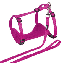 Nobby oprsnica s povodcem Mesh za mačke, roza - 20-25 cm / 25-38 cm