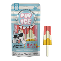 PUP ICE posladek v obliki sladoledne lučke, jagoda in banana - 2 kos / 90 g