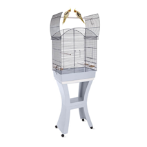 IMAC Calla opremljena kletka za ptice s stojalom, črna - 65,5 x 43 x 76 cm