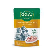Oasy More Love Adult tuna in rakovice v juhi, vrečka - 70 g