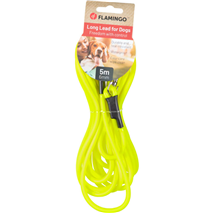 Flamingo Caspar okrogel sledni povodec, rumen - 5 m