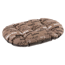 Ferplast ovalna blazina Relax C Cities, rjava - 55 x 36 cm