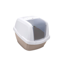 IMAC Maddy pokrito mačje stranišče s filtrom, bež - 62 x 49,5 x 47,5 cm