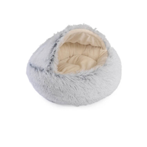 Camon okroglo pokrito ležišče Donut, sivo - 50 cm