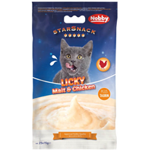 Nobby StarSnack Cat Licky krema, piščanec in slad - 25 x 15 g