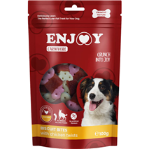 Enjoy Carnivore Biscuit Bites hrustljave kostke, piščanec - 100 g